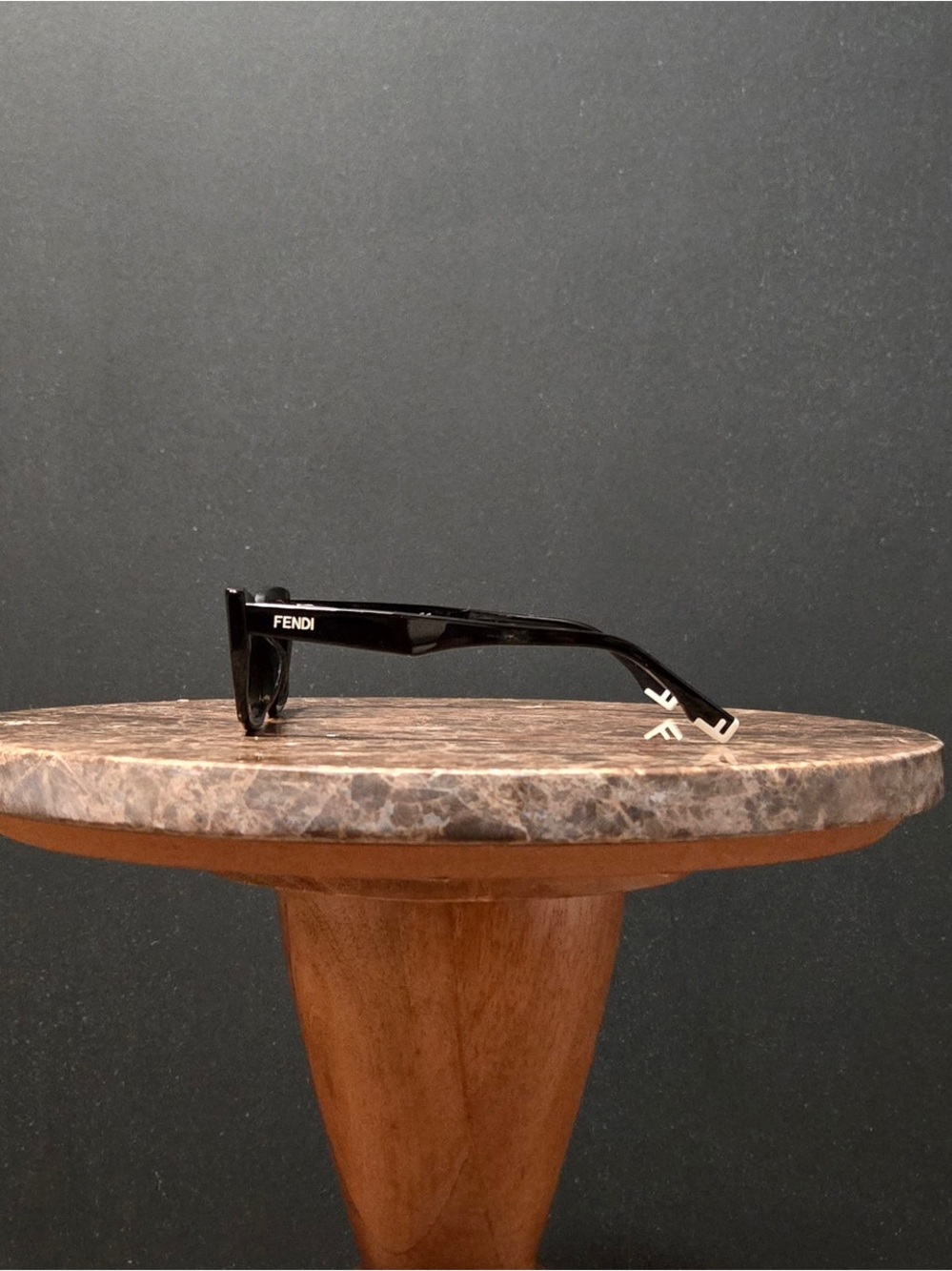 fendi | fendi way rectangular sunglasses | cat eye | cut out | black - Picture 3 of 11